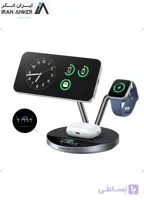 شارژر وایرلس سه کاره انکر Anker Prime 3-in-1 Qi2.2 MagSafe Compatible 25W Wireless Charging Station مدل B25X7