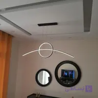 لوستر مدرن مدل کمان دایره کانتری K08