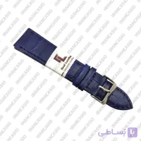 بند چرم سورمه ای رئال سایز 22