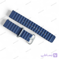 بند رابر ساعت هوشمند آبی نفتی | سایز 20 میلی‌متر