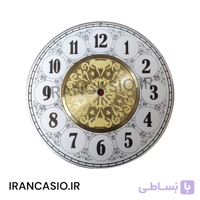 صفحه ساعت دیواری فلزی کلاسیک با قطر ۲۳.۴ سانتی‌متر