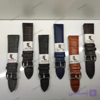 بند چرم طبیعی رئال طرحدار سایز 22