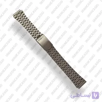 بند فلزی ساعت کاسیو استیل نقره‌ای سایز ۱۸