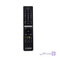 کنترل تلویزیون ال ای دی LED ایکس ویژن X.VISION مدل دکمه شیشه ای