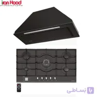 ست اجاق گاز صفحه ای 5213RF و هود 4708RF پرنیان استیل