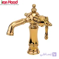 شیر روشویی نگین طلایی قهرمان
