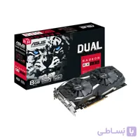 کارت گرافیک ASUS Dual RX 580 OC 8GB ( در حد نو )