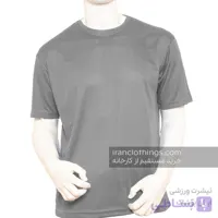 تیشرت ورزشی طوسی روشن