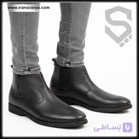 نیم بوت چرم سایز بزرگ مدل آنزو