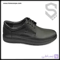 کفش چرم مردانه طبی مدل کایا بدون بند