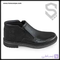 نیم بوت چرم مردانه دو زیپ مدل AP33