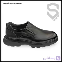 کفش چرم مردانه طبی بدون بند مدل لوران