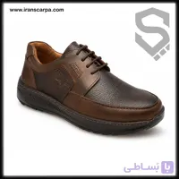 کفش طبی مردانه چرم مدل پالس بندی