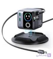 شارژر رومیزی هوشمند جویروم 140 وات مدل JOYROOM JR-TRD01 PODIX دارای نمایشگر