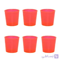 استکان یکبار مصرف آریسام مدل خطی مجموعه 6 عددی