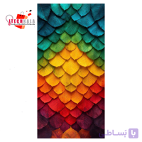 برچسب کاغذی پشت چسبدار طرح شیشه هفت رنگ کد 6