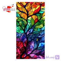 برچسب کاغذی پشت چسبدار طرح شیشه هفت رنگ کد 8