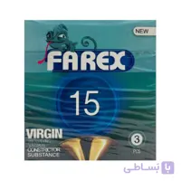 کاندوم فارکس مدل VIRGIN 15 مجموعه 3 عددی