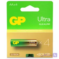 باتری نیم قلمی جی پی (GP) اولترا آلکالاین 4 عددی G-TECH جعبه ی 10 تایی