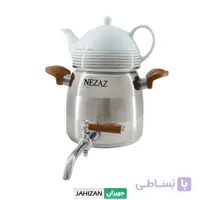 کتری قوری هرمی 3 لیتر استیل نزاز کد 2802