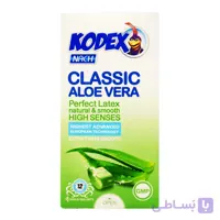 کاندوم کلاسیک کدکس KODEX مدل آلوئه ورا بسته 12 عددی