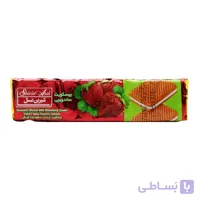 بیسکویت کرمدار شیرین عسل SHIRIN ASAL با کرم توت فرنگی وزن 120 گرم