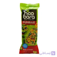 غلات بار بدون شکر هوبارا HOOBARA با طعم سیب ترش وزن 20 گرم