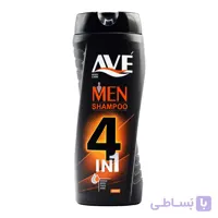 شامپو سر و بدن آقایان اوه AVE مدل 4 در 1 حجم 400 میلی لیتر