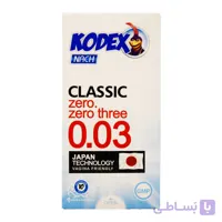 کاندوم کلاسیک کدکس KODEX با ضخامت 30 میکرون بسته 10 عددی