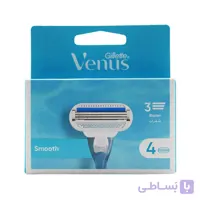 تیغ یدک ژیلت GILLETTE اصل آلمان مدل ونوس Smooth بسته 4 عددی