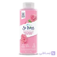 شامپو بدن سینت ایوز ST.IVES اصل آمریکا با رایحه رز و آلوئه ورا حجم 473 میلی لیتر