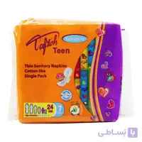 نوار بهداشتی بالدار نازک نوجوان تافته