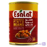 کنسرو لوبیا چیتی در سس گوجه فرنگی اصالت ESALAT وزن 380 گرم