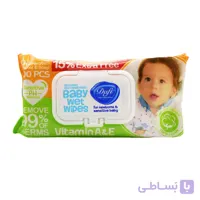 دستمال مرطوب کودک دافی DAFI حاوی ویتامین A و E بسته 100 عددی