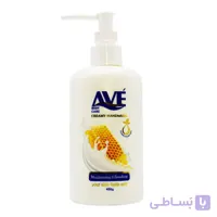 مایع دستشویی کرمی اوه AVE با رایحه شیر عسل حجم 450 میلی لیتر