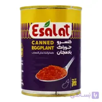 کنسرو خوراک بادمجان اصالت ESALAT وزن 380 گرم