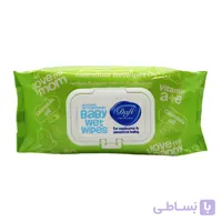 دستمال مرطوب کودک دافی DAFI ویتامینه حاوی روغن کالندولا بسته 50 عددی