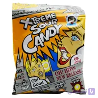آب نبات ترش هیپین Extreme Sour Candy با طعم پرتقال بسته 18 گرمی