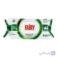 دستمال مرطوب چند منظوره فیری Fairy اصل با رایحه صابون معطر بسته 100 عددی