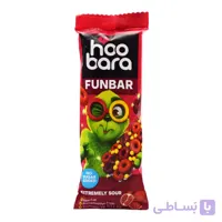 غلات بار بدون شکر هوبارا HOOBARA با طعم میوه های ترش وزن 20 گرم