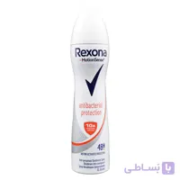 اسپری بدن مردانه ضد تعریق رکسونا REXONA اصلی ایتالیایی مدل Anti Bacterial Protection حجم 200 میلی لیتر