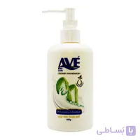 مایع دستشویی کرمی اوه AVE با رایحه شیر و آلوئه ورا حجم 450 میلی لیتر