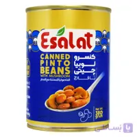 کنسرو لوبیا چیتی با قارچ اصالت ESALAT وزن 380 گرم