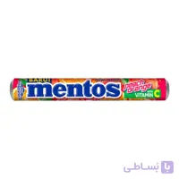 آب نبات منتوس MENTOS اصل اندونزی طعم هلو پرتقال بسته 29 گرمی