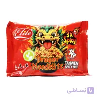نودل فوری نودالیت NOODELITE تانون با طعم گوشت 3X تند وزن 130 گرم