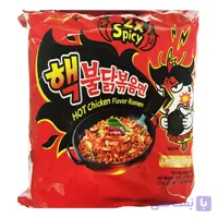 نودل بسته ای سامیانگ SAMYANG اصل کره جنوبی با طعم مرغ دو ایکس تند وزن ۱۴۰ گرم