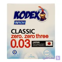 کاندوم کلاسیک کدکس KODEX با ضخامت 30 میکرون بسته 10 عددی