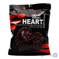 کیک قلبی نظری NAZARI با مغز کرم کاکائو و اسمارتیز وزن 48 گرم