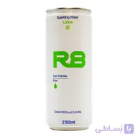 آب گاز دار آر ایت R8 با طعم لیمو حجم 250 میلی لیتر