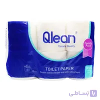دستمال توالت 4 لایه کیولین QLEAN بسته 2 عددی